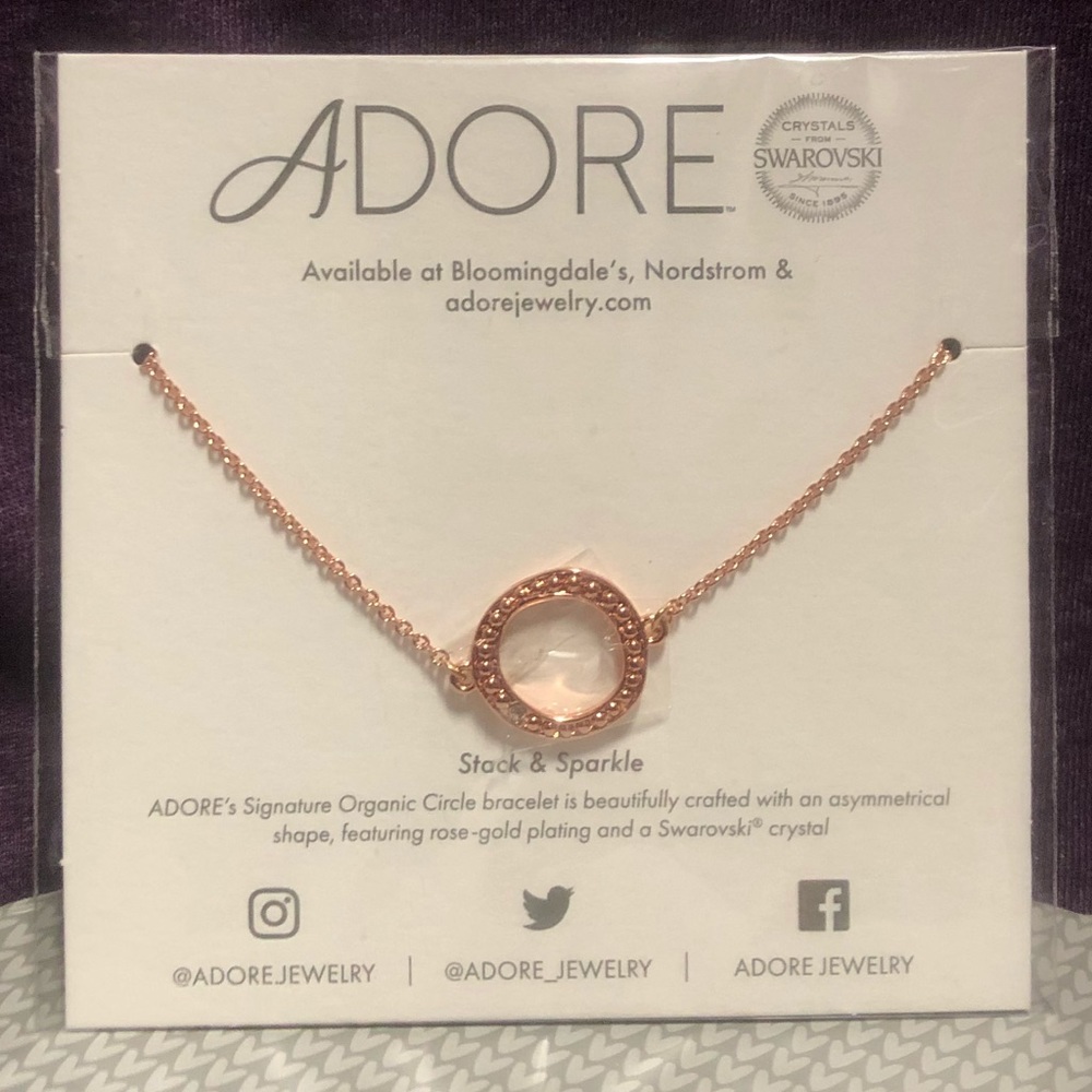 Rose Gold Swarovski Crystal Bracelet
